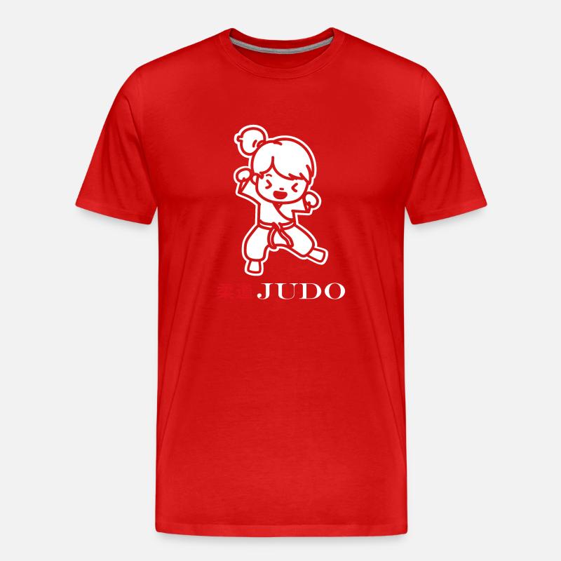 Judo - Männer Premium Bio T-Shirt - Rot
