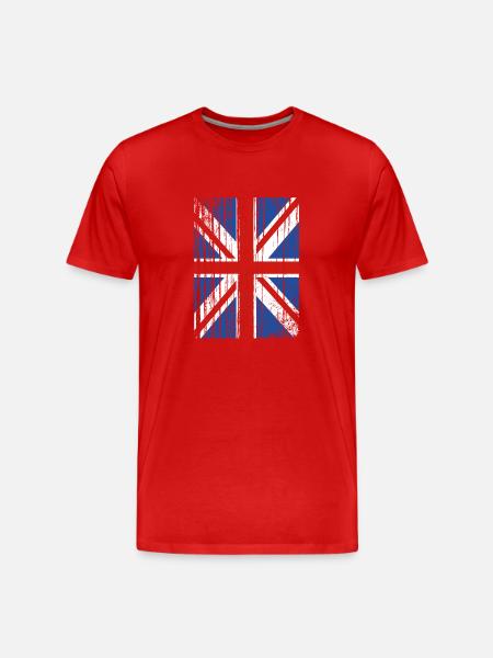 Angleterre Anglais - T-shirt bio Premium Homme - rouge