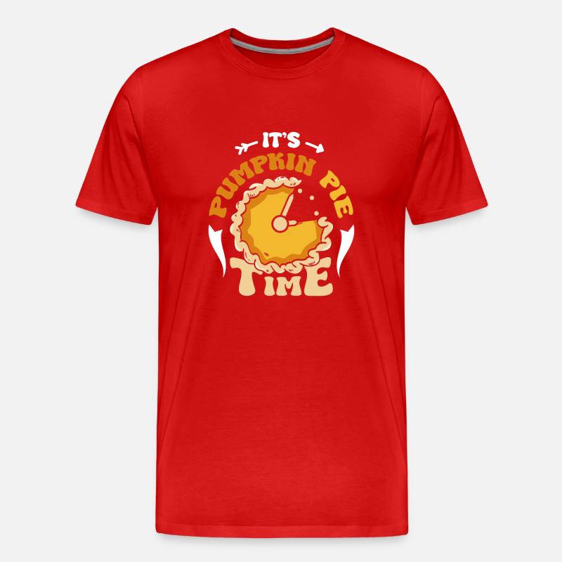 It's pumpkin pie time - Männer Premium Bio T-Shirt - Rot