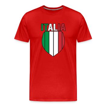 Italie Italien Italien Italie - T-shirt bio Premium Homme - rouge - Devant - Damien (186cm)