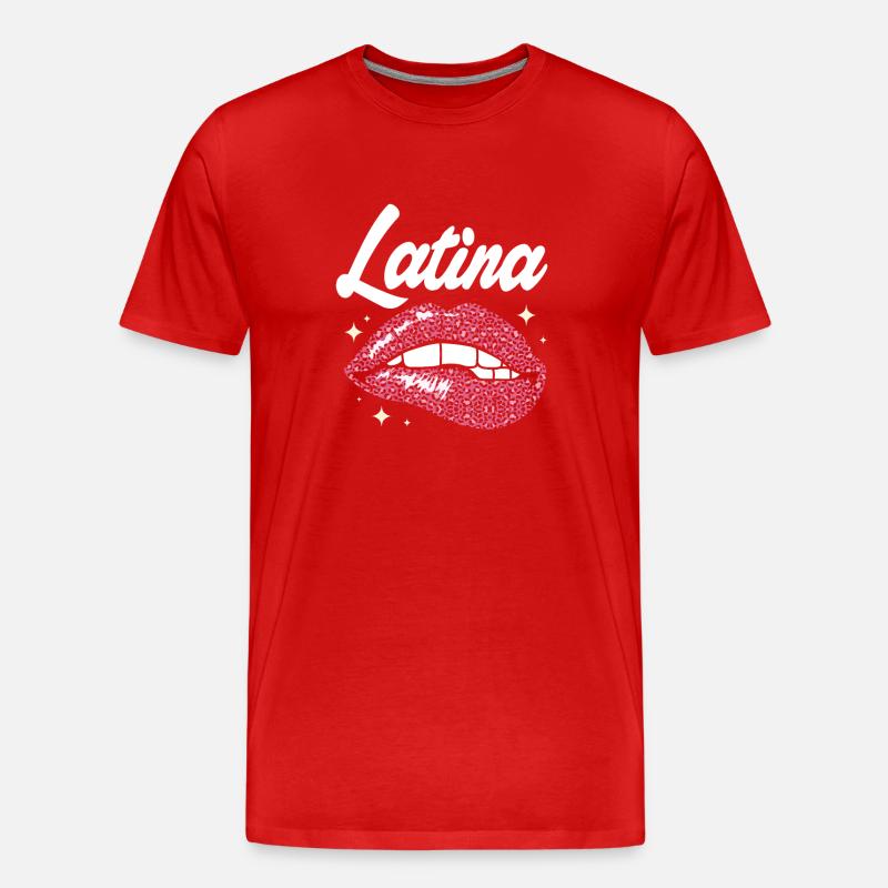 Latina Mutter - Männer Premium Bio T-Shirt - Rot