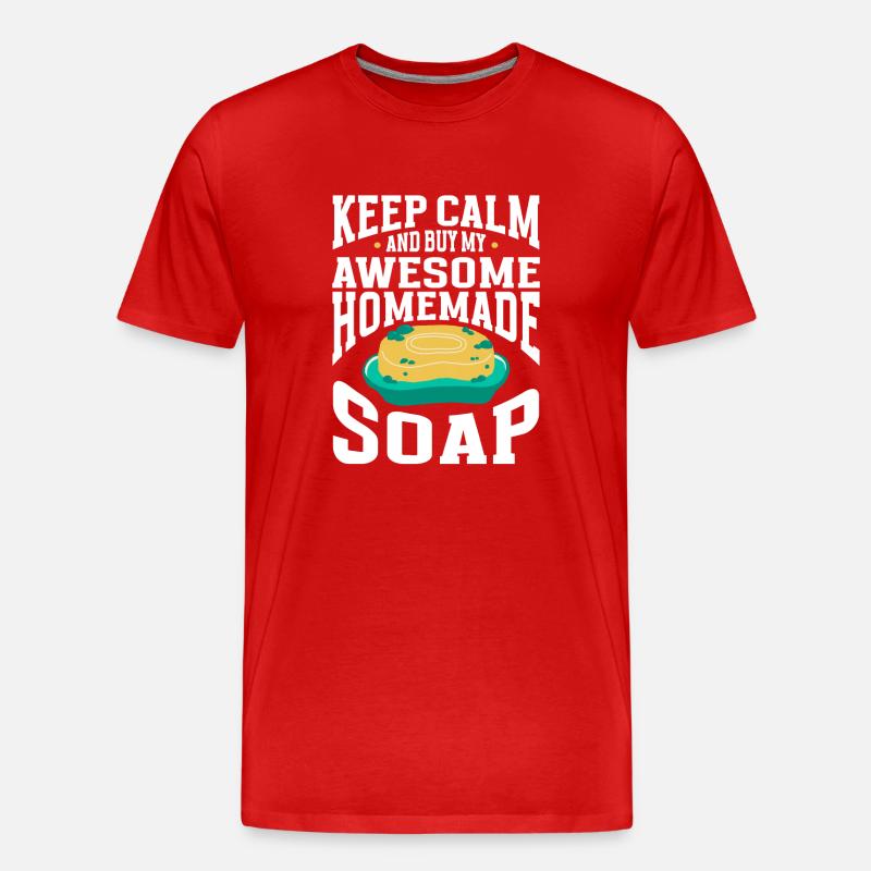 Soap Making Soap Maker - Männer Premium Bio T-Shirt - Rot