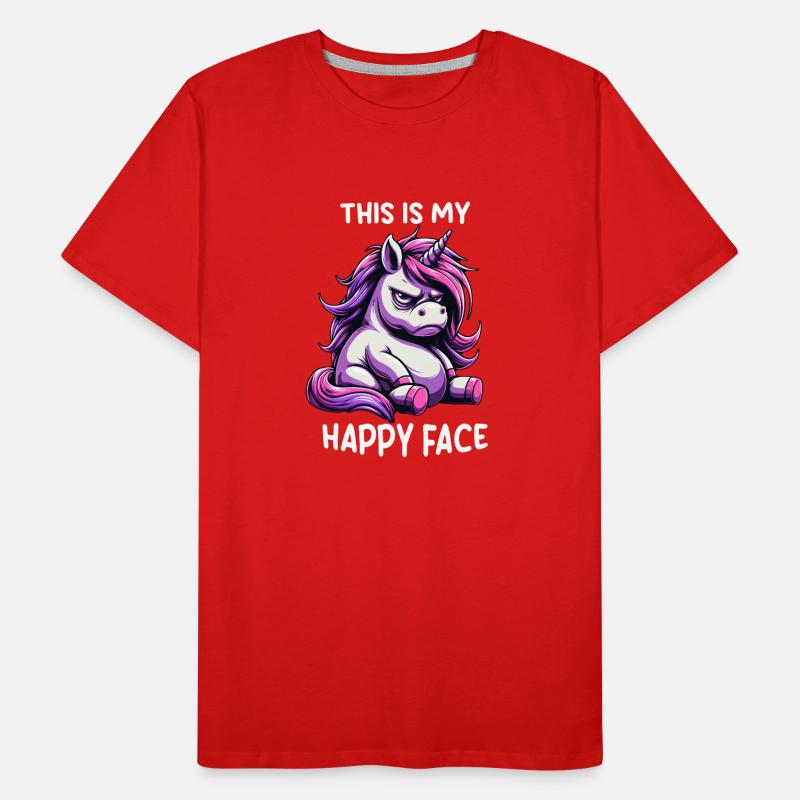 C’est mon visage heureux T-shirt bio Premium Homme