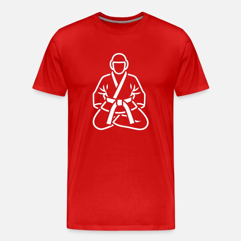 Jiu Jitsu - Männer Premium Bio T-Shirt - Rot