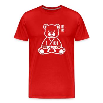 Jiu Jitsu - Men's Premium Organic T-Shirt - red - Front - Damien (186cm)