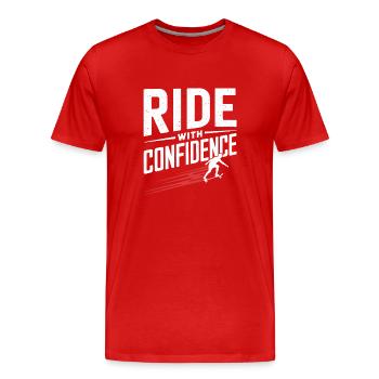 Skater Life: Downhill Longboarding Und Street - Männer Premium Bio T-Shirt - Rot - Vorne - Damien (186cm)