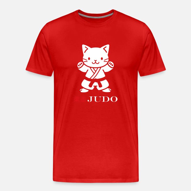 Judo - Männer Premium Bio T-Shirt - Rot