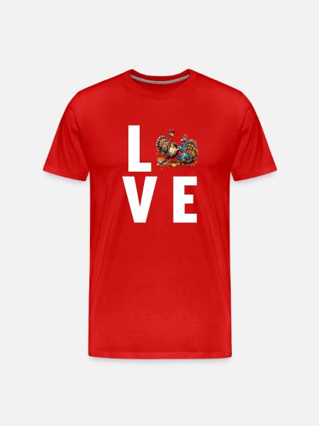 Turkey Turkeys Turkey - Men's Premium Organic T-Shirt - red