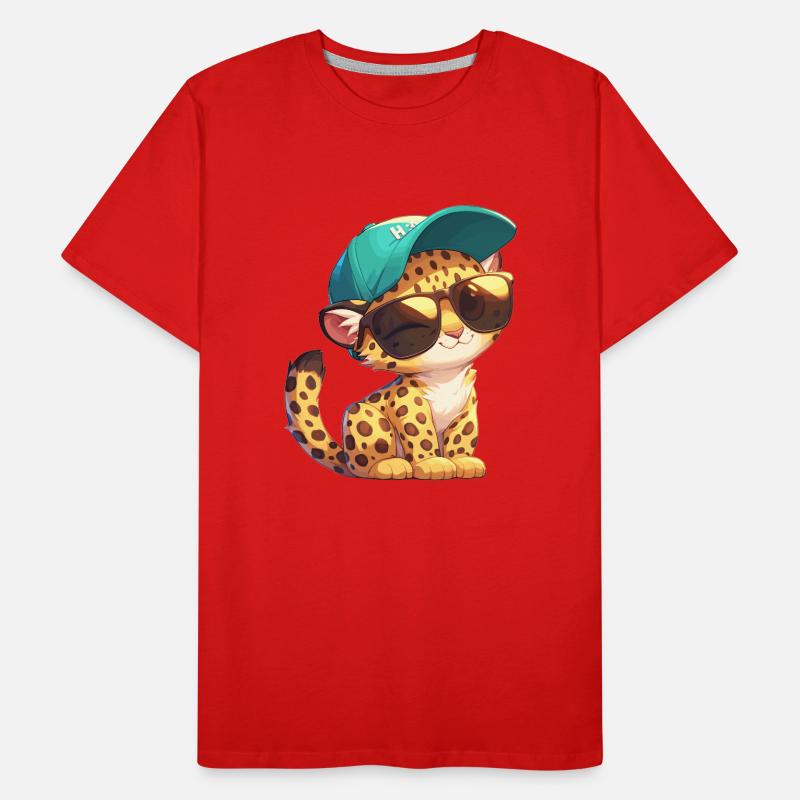 Léopard léopard T-shirt bio Premium Homme