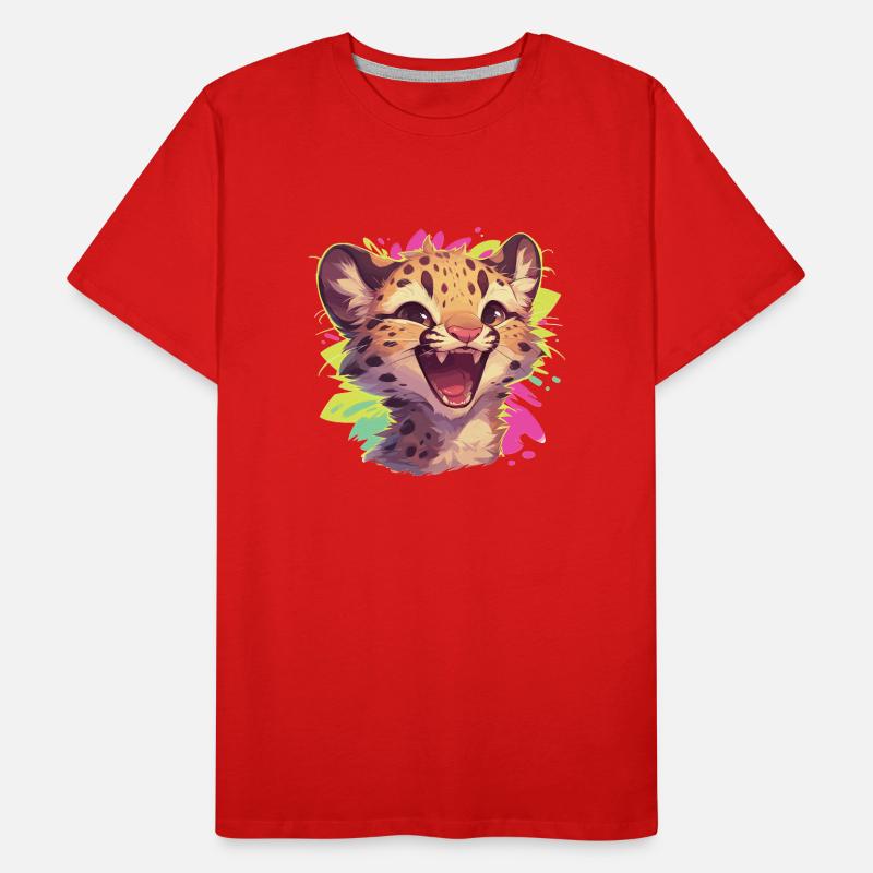 Léopard léopard T-shirt bio Premium Homme