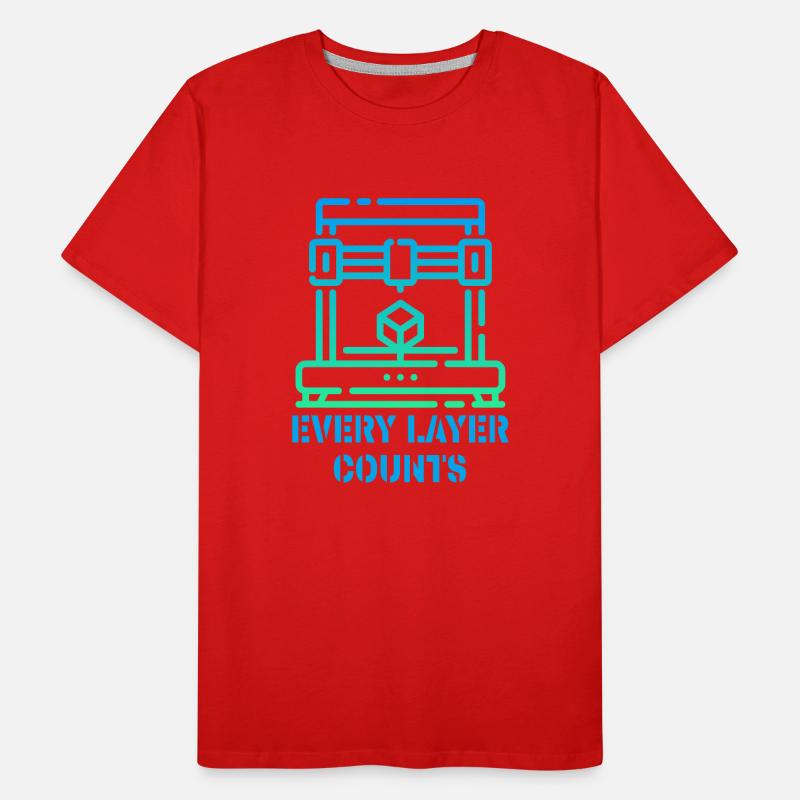 Chaque couche compte Imprimante 3D T-shirt bio Premium Homme