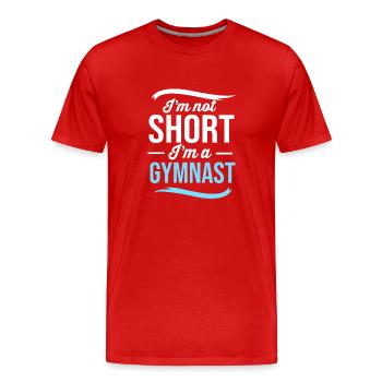 Gymnastik - Männer Premium Bio T-Shirt - Rot - Vorne - Damien (186cm)