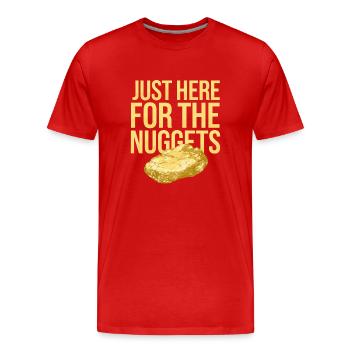 Goldrausch Abenteuer Goldsucher Schatzsuche - Männer Premium Bio T-Shirt - Rot - Vorne - Damien (186cm)