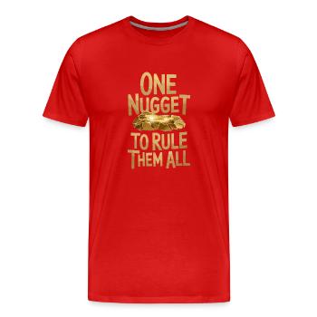 Goldrausch Abenteuer Goldsucher Schatzsuche - Männer Premium Bio T-Shirt - Rot - Vorne - Damien (186cm)