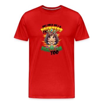 Mädchen Brazilianische Herkunft Brasilien - Männer Premium Bio T-Shirt - Rot - Vorne - Damien (186cm)