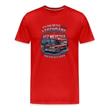 Ich Bin Dieser Legendäre KFZ-Meister - Männer Premium Bio T-Shirt - Rot - Vorne - Damien (186cm)