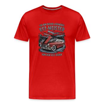 Ich Bin Dieser Legendäre KFZ-Meister - Männer Premium Bio T-Shirt - Rot - Vorne - Damien (186cm)