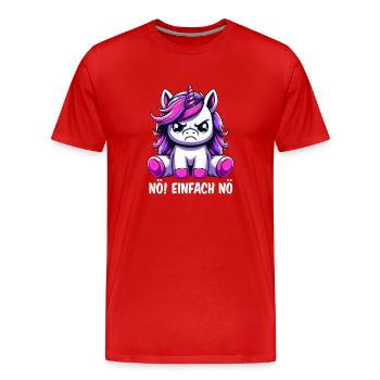 Non, tout simplement non - T-shirt bio Premium Homme - rouge - Devant - Damien (186cm)