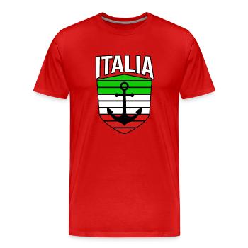 Italie Italien Italien Italie - T-shirt bio Premium Homme - rouge - Devant - Damien (186cm)