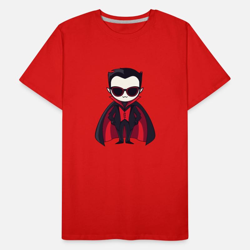 Vampir Halloween Cool Männer Premium Bio T-Shirt