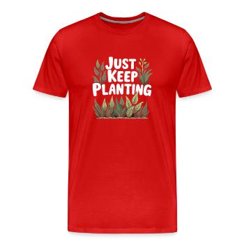 Aquascaping Enthusiast Underwater Gardening - Männer Premium Bio T-Shirt - Rot - Vorne - Damien (186cm)