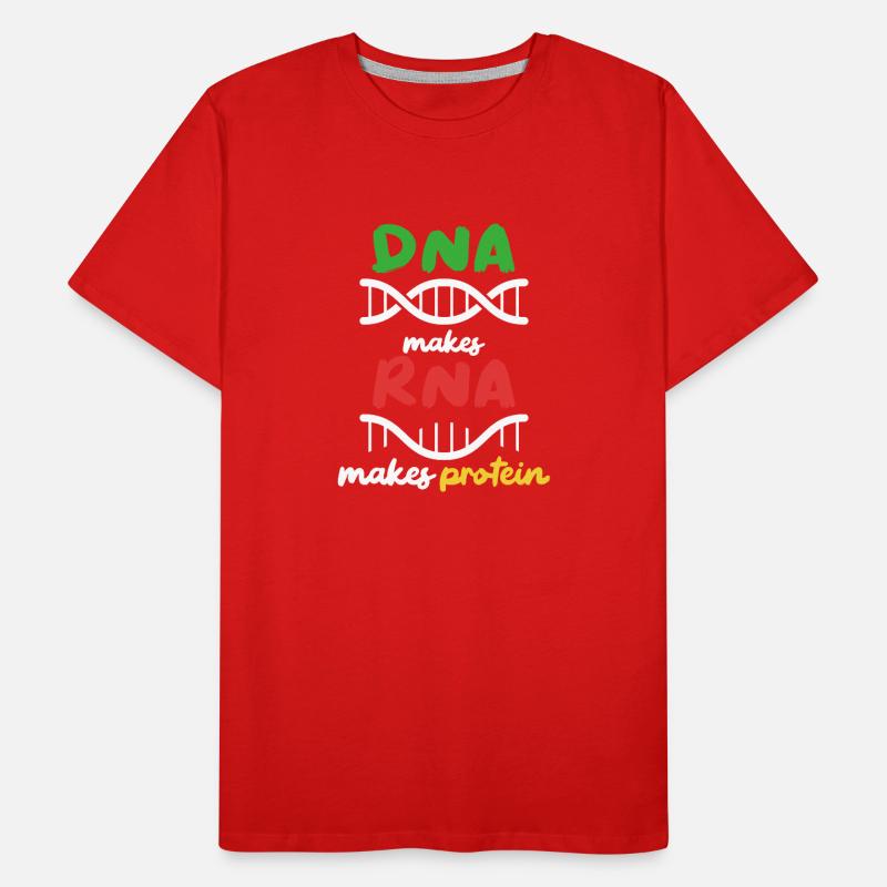 Aus DNA wird RNA wird Protein Männer Premium Bio T-Shirt