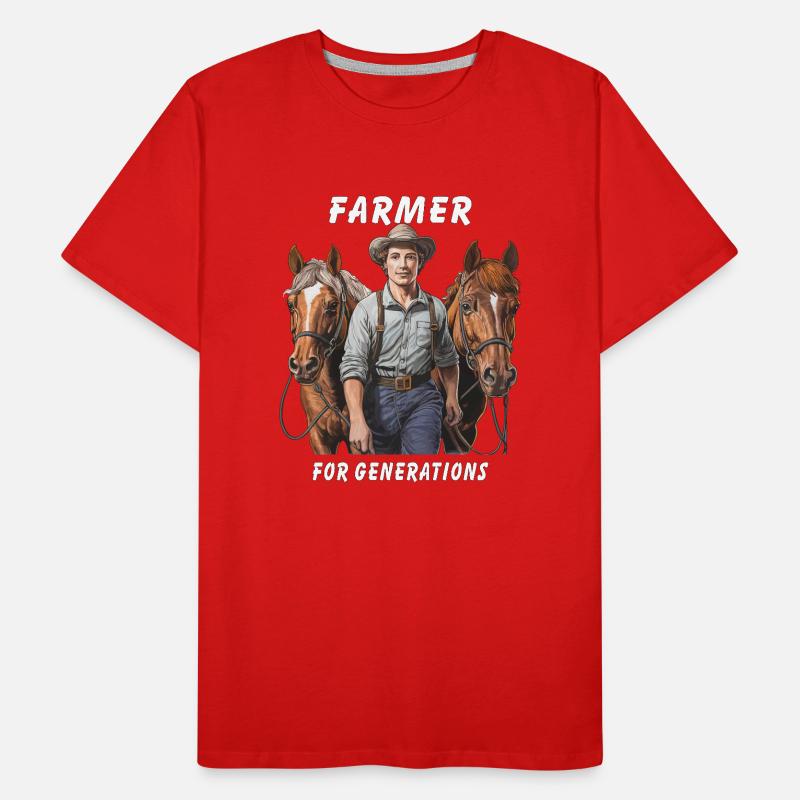 FARMER FOR GENERATIONS Männer Premium Bio T-Shirt
