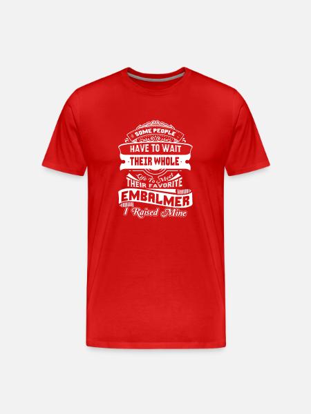 Embalmer Proud Embalmer Parent - Men's Premium Organic T-Shirt - red