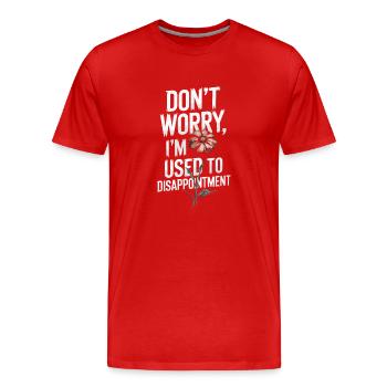 Introversion Style alternatif Émotionnel - T-shirt bio Premium Homme - rouge - Devant - Damien (186cm)