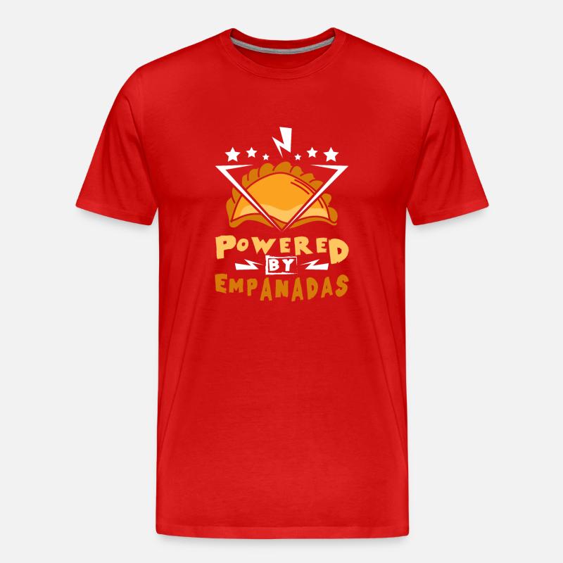 Powered by Empanadas - Männer Premium Bio T-Shirt - Rot