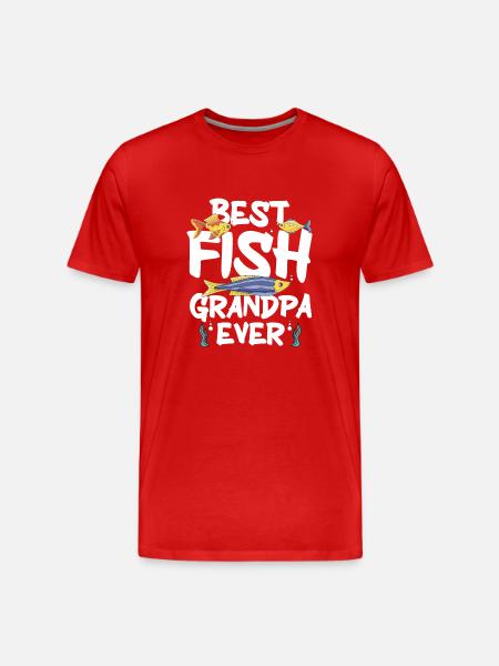Aquarium Fish Tank Aquarist - Men's Premium Organic T-Shirt - red