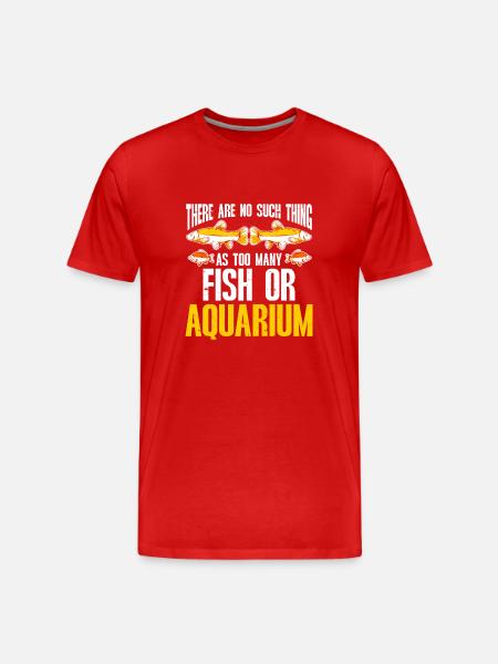Aquariophile d’aquarium d’aquarium - T-shirt bio Premium Homme - rouge