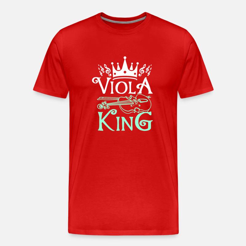 Boy Viola King - Männer Premium Bio T-Shirt - Rot
