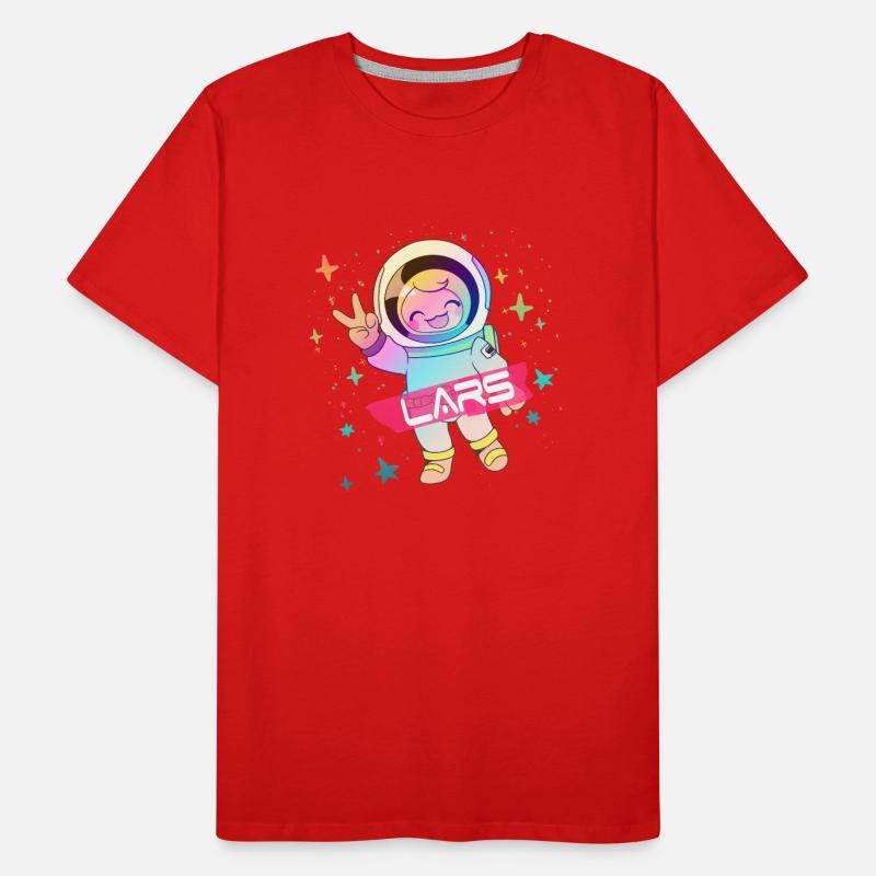 LARS - Beau nom de garçon avec astronaute mignon T-shirt bio Premium Homme