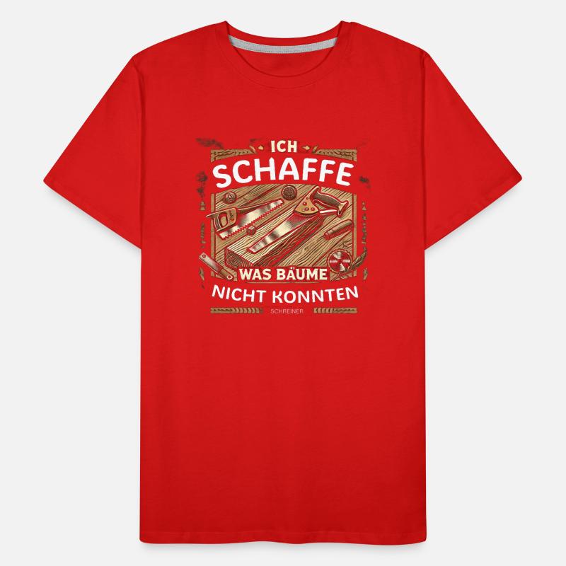 Ich schaffe was Bäume nicht konnten Männer Premium Bio T-Shirt