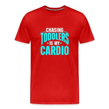 Baby-sitter Babysitting - T-shirt bio Premium Homme - rouge - Devant - Damien (186cm)