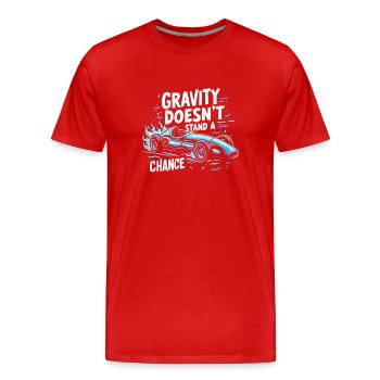 Gravity-Powered Soap Box Racing Adventure for DIY - Männer Premium Bio T-Shirt - Rot - Vorne - Damien (186cm)