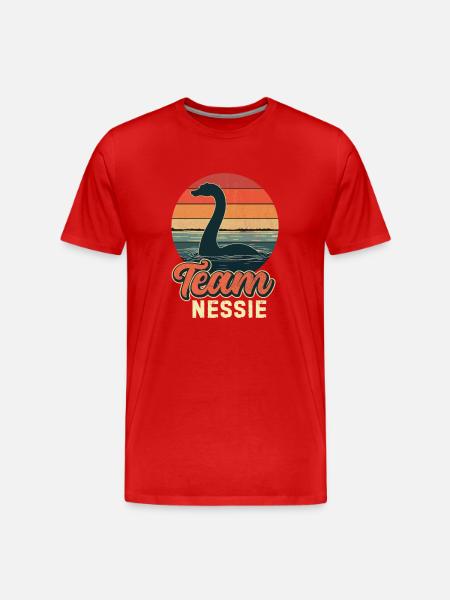 Team Nessie - Männer Premium Bio T-Shirt - Rot