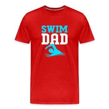 Swimming Swimmers Swimming Pool Swimming Instructors - Men's Premium Organic T-Shirt - red - Front - Damien (186cm)