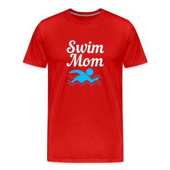 Swimming Swimmers Swimming Pool Swimming Instructors - Men's Premium Organic T-Shirt - red - Front - Damien (186cm)