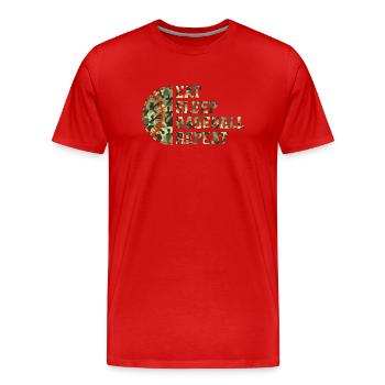 Baseball Sports Joueur de baseball Lanceur Receveur États-Unis - T-shirt bio Premium Homme - rouge - Devant - Damien (186cm)