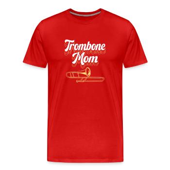 Trombone - T-shirt bio Premium Homme - rouge - Devant - Damien (186cm)