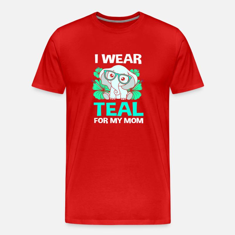 Pcos-Bewusstsein - Männer Premium Bio T-Shirt - Rot