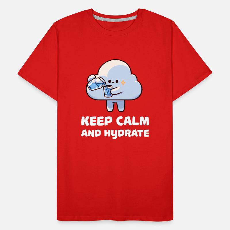 keep calm and hydrate Men's Premium Organic T-Shirt