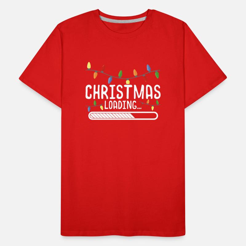 Christmas Is Loading Men's Premium Organic T-Shirt
