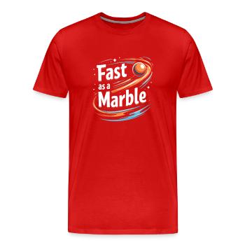 Thrilling Marble Racing Adventures for Enthusiasts - Männer Premium Bio T-Shirt - Rot - Vorne - Damien (186cm)