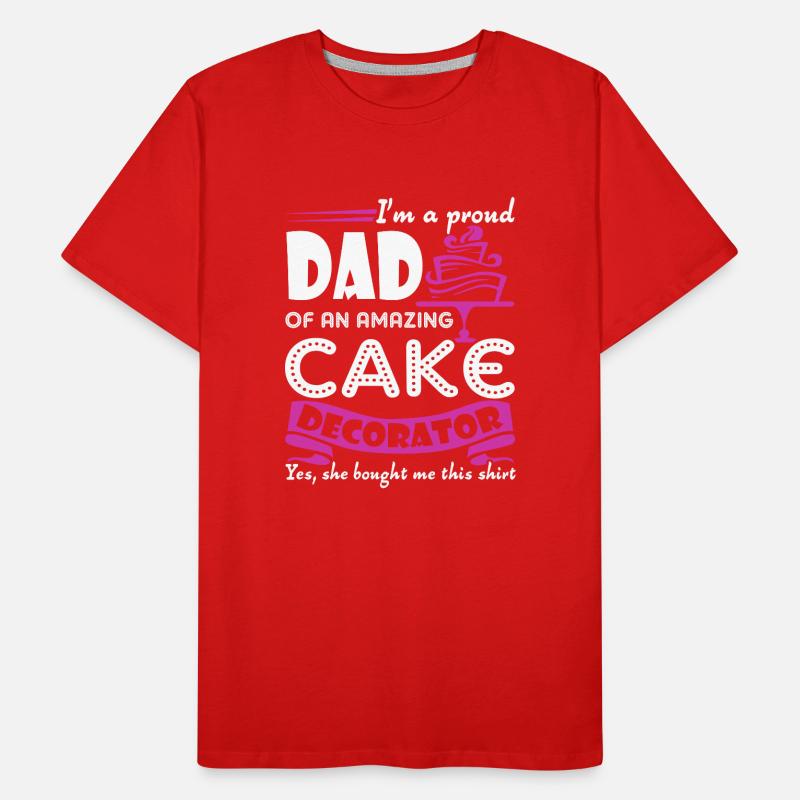 Cake Decorator Cake Decorator Dad Men's Premium Organic T-Shirt