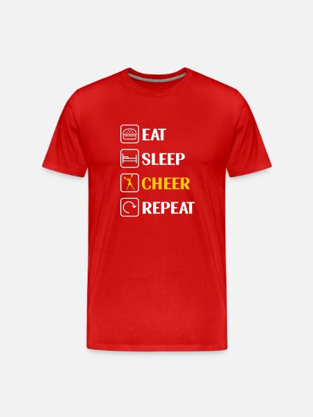 Cheerleading Cheerleader Base Flyer - Men's Premium Organic T-Shirt - red