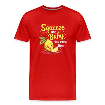 Refreshing Lemonade Vibes: Perfect for Lemonade - Men's Premium Organic T-Shirt - red - Front - Damien (186cm)