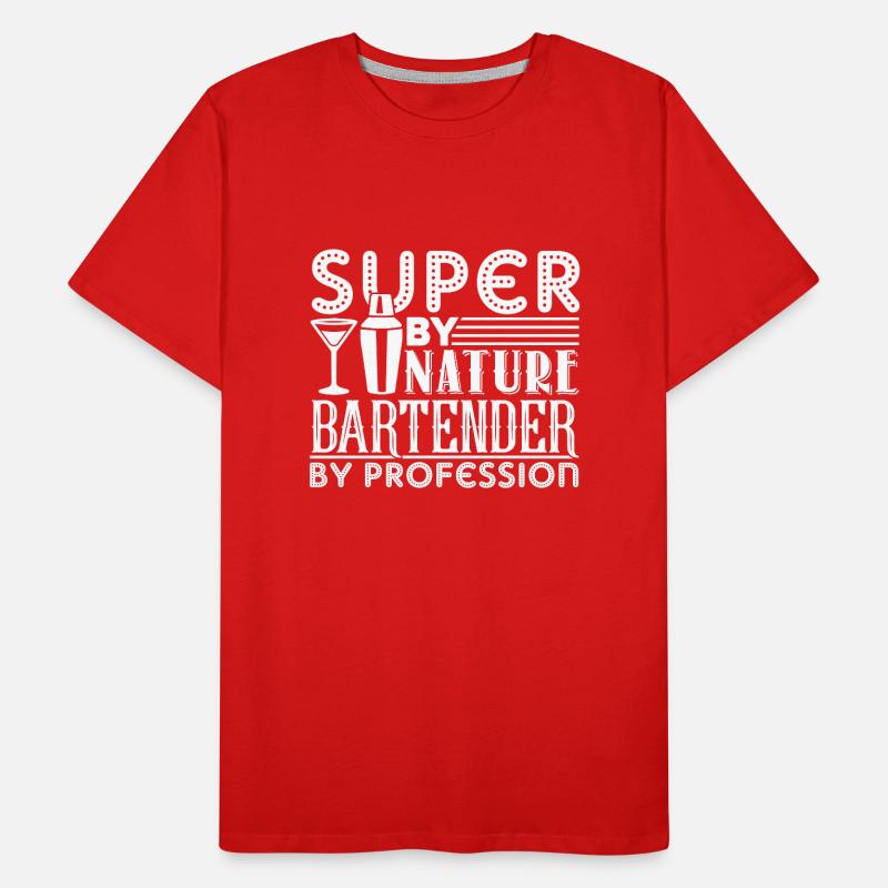 Bartender Bartender By Profession Men's Premium Organic T-Shirt